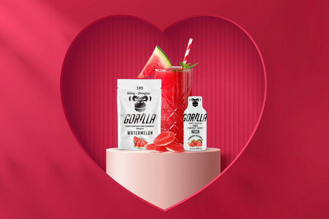 Elevate Your Valentine's Day 2024: The Gorilla Lifestyle CBD Mocktail for a Twist on Romance