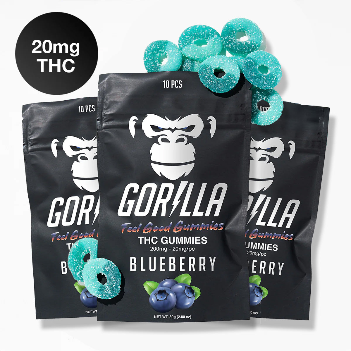 THC Gummies - 20MG Delta 9 (10pc)
