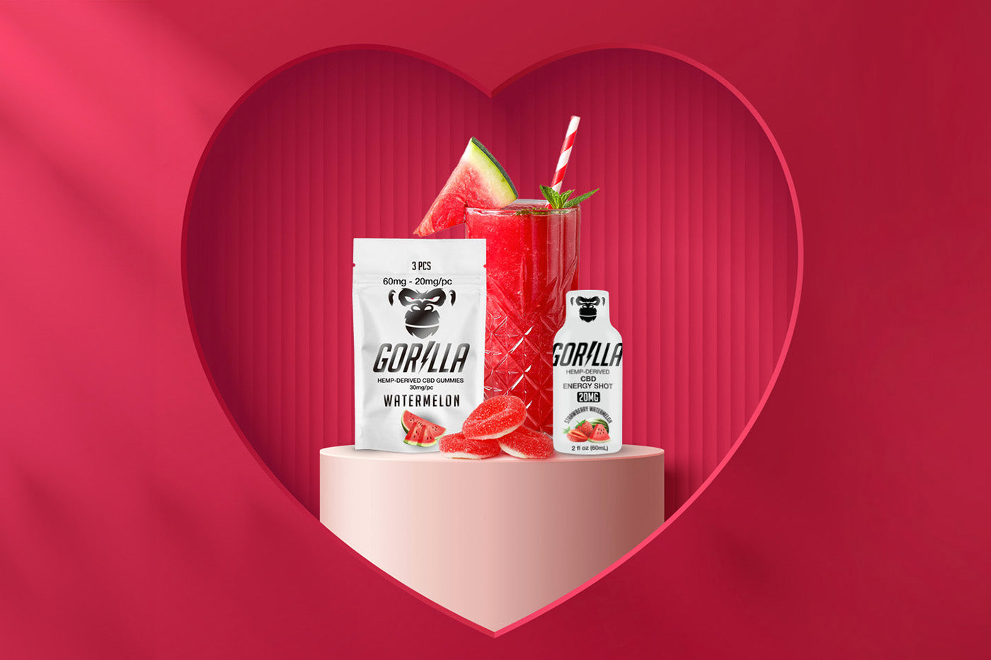 Elevate Your Valentine's Day: The Gorilla Lifestyle CBD Mocktail for a Twist on Romance"