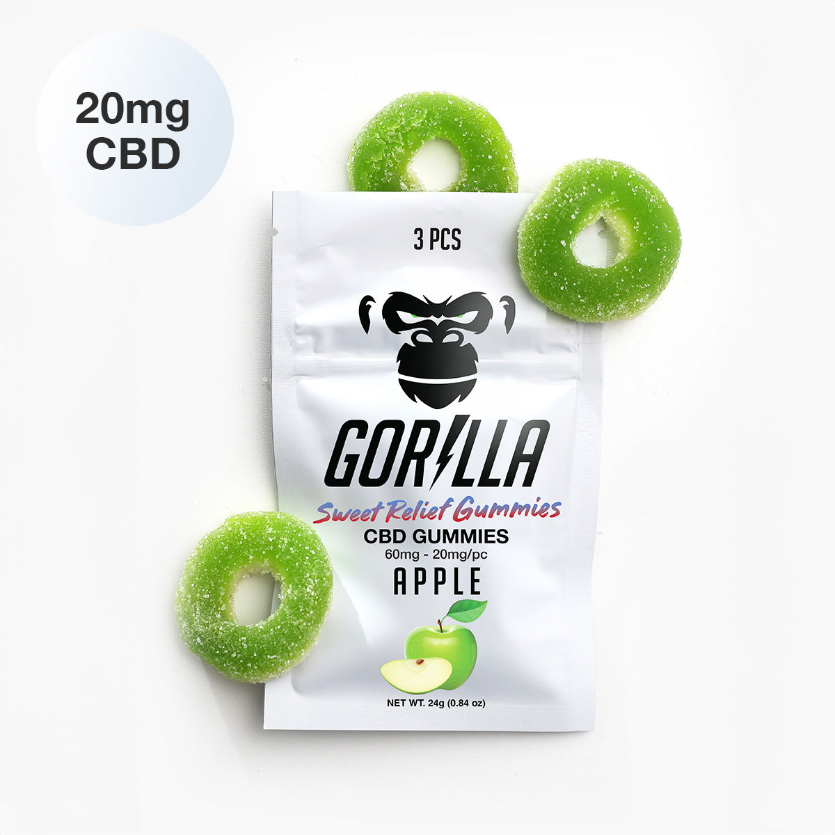 CBD Gummies - 20MG (3pc)