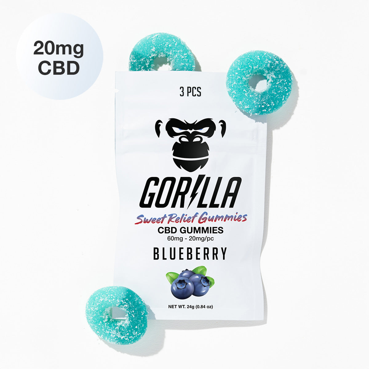 CBD Gummies - 20MG (3pc)