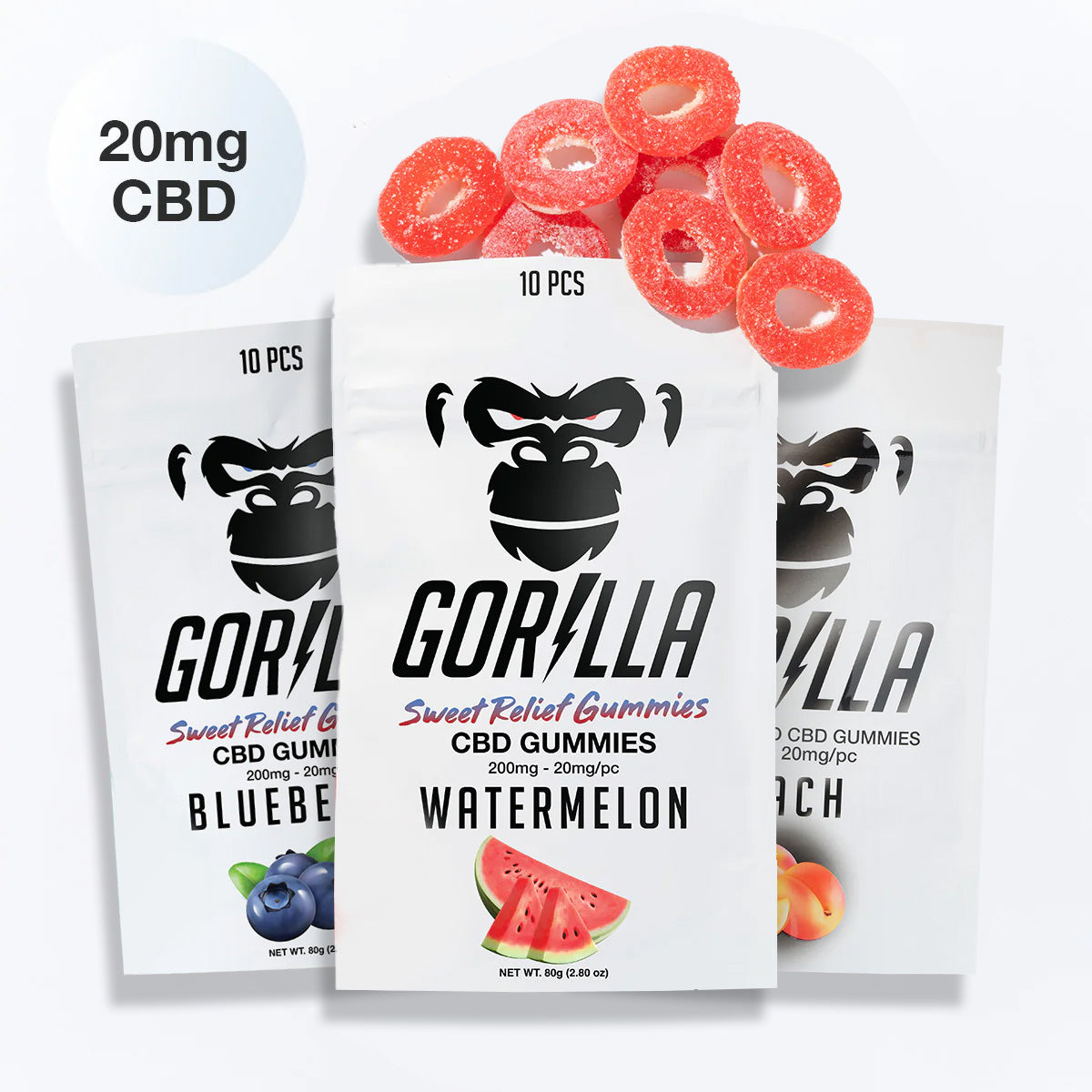 CBD Gummies - 20MG (10pc)
