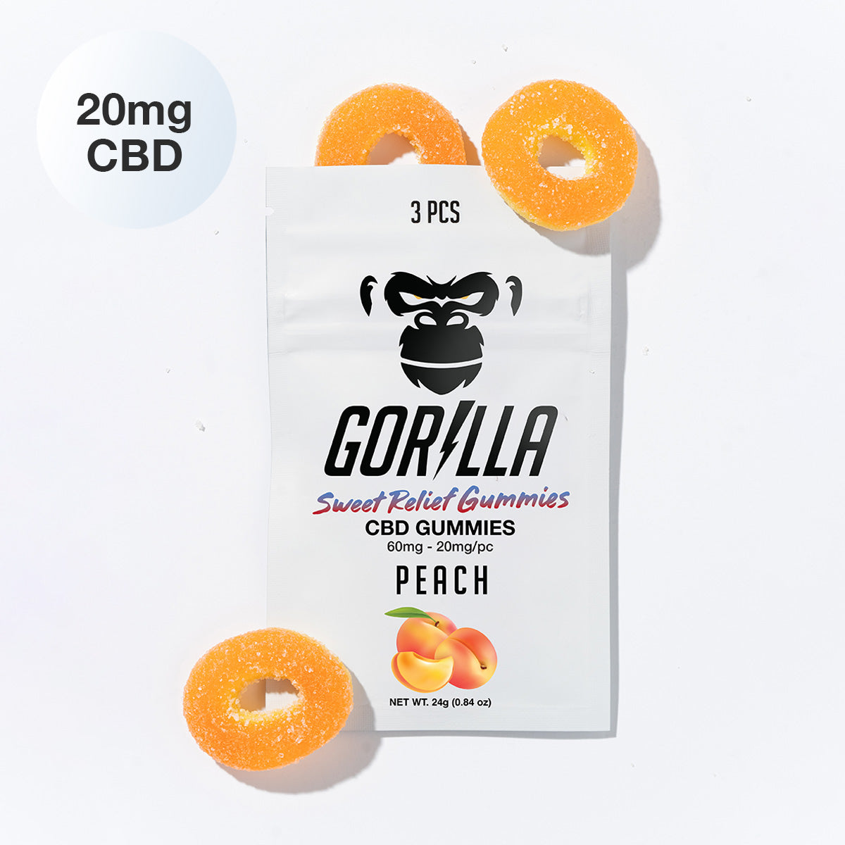 CBD Gummies - 20MG (3pc)