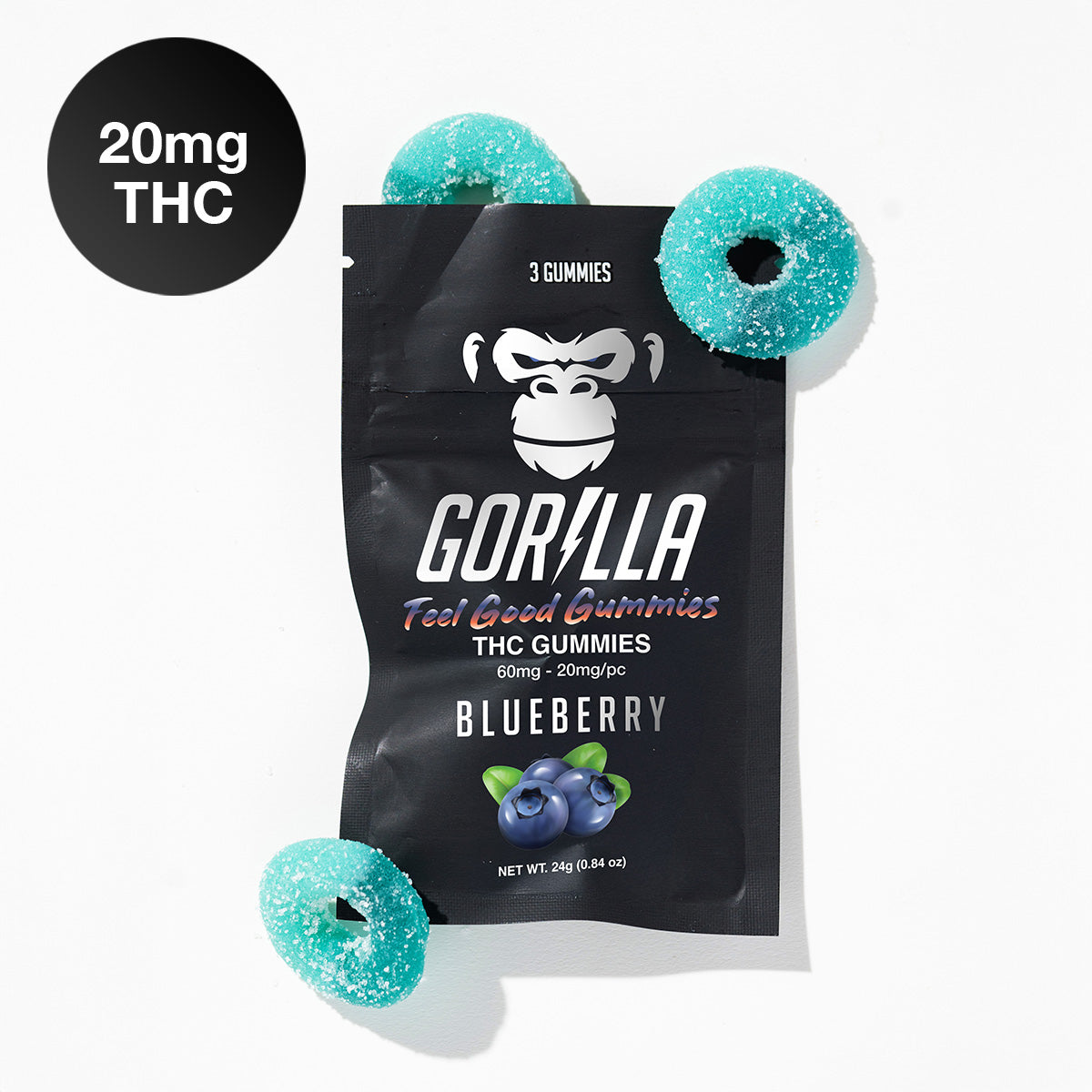 THC Gummies - 20MG Delta 9 (3pc)