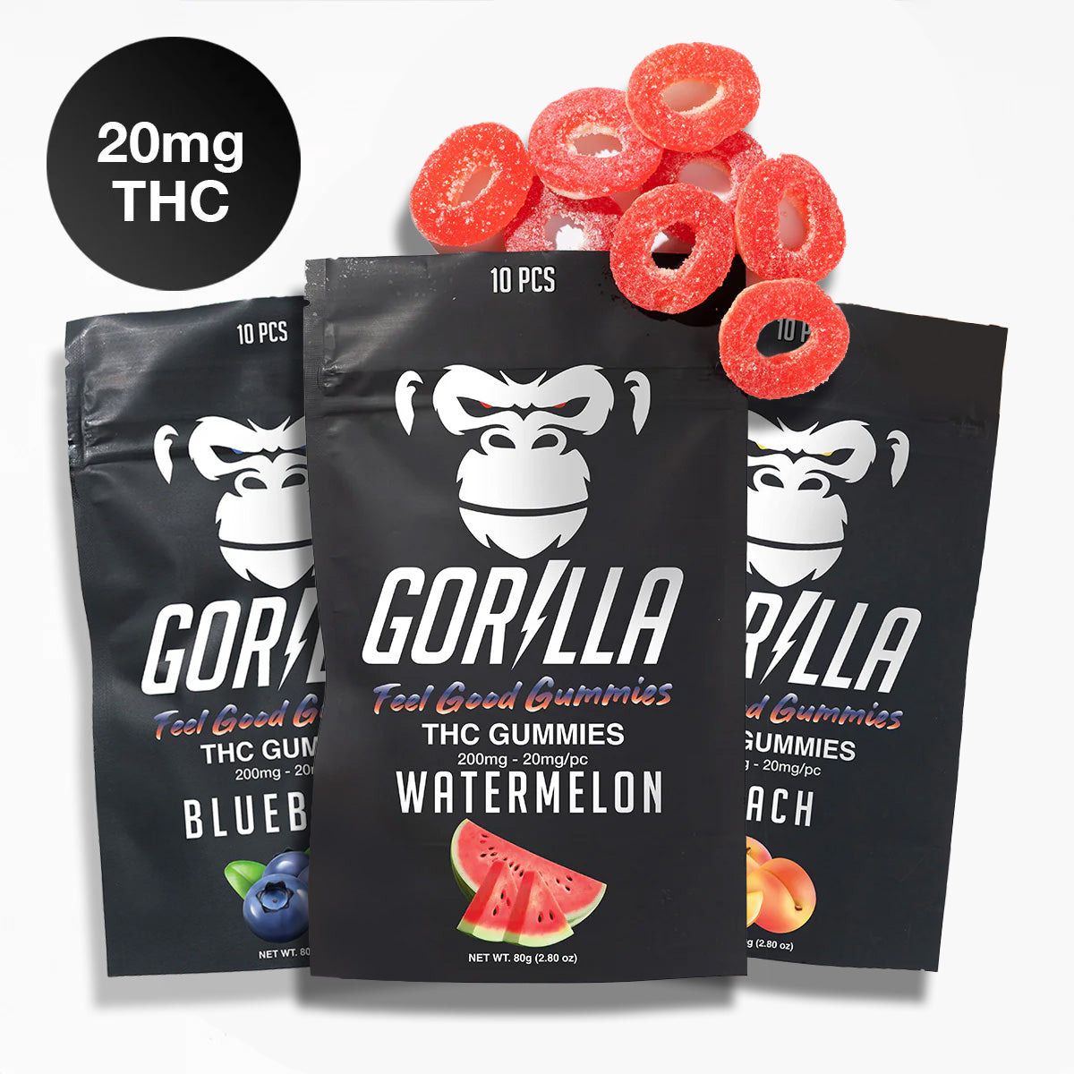 THC Gummies - 20MG Delta 9 (10pc)
