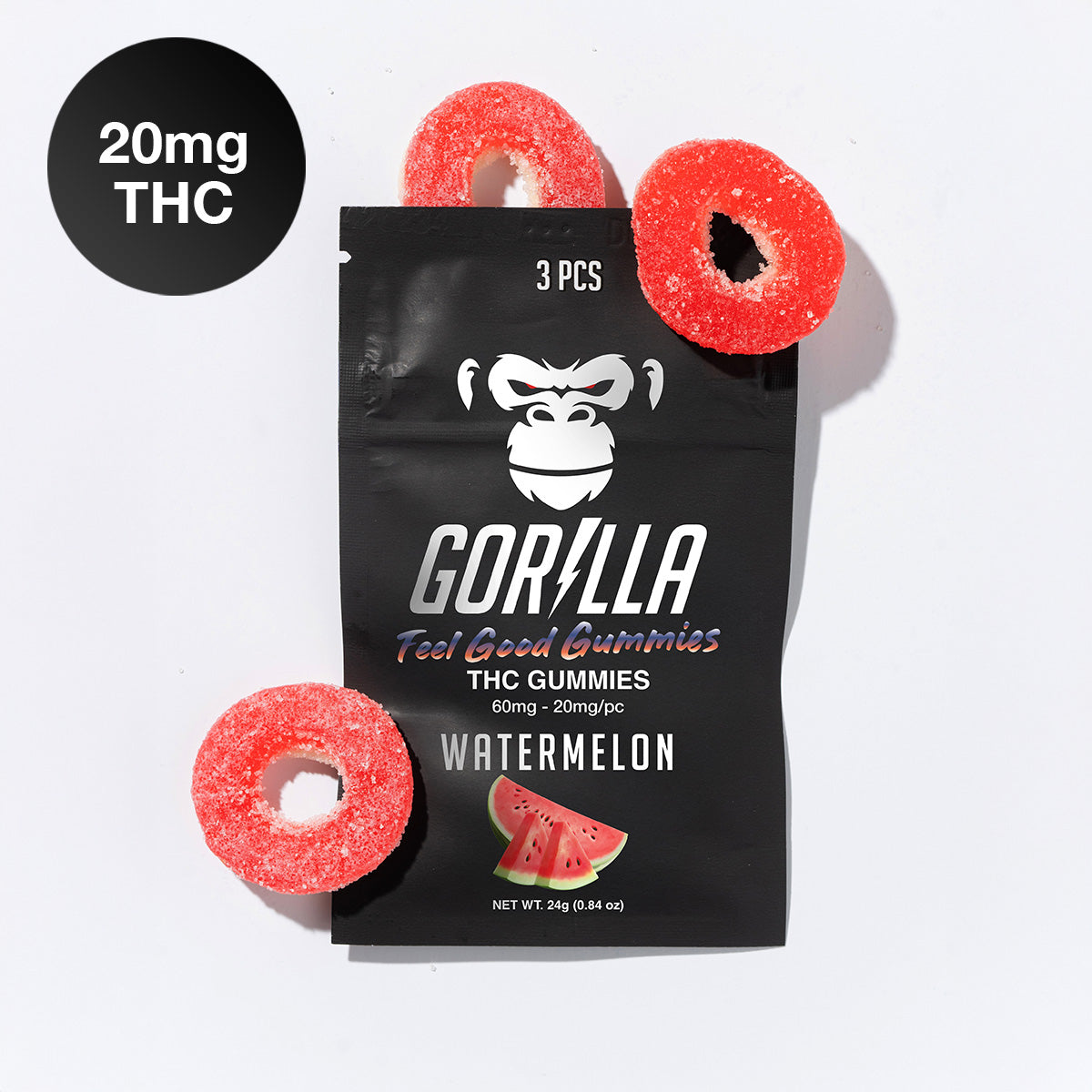 THC Gummies - 20MG Delta 9 (3pc)