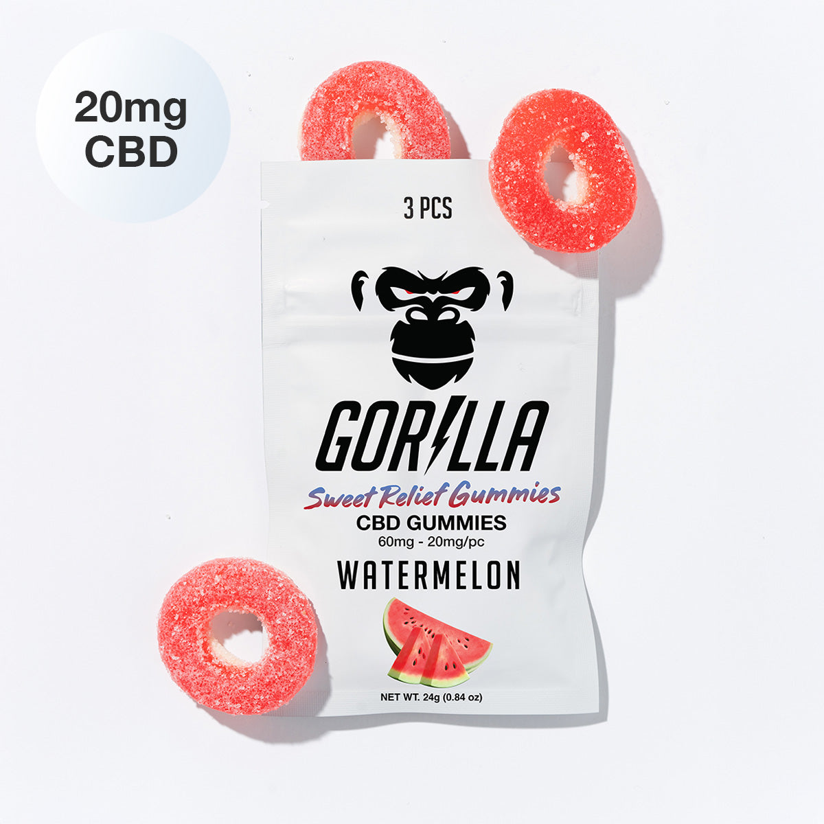 CBD Gummies - 20MG (3pc)